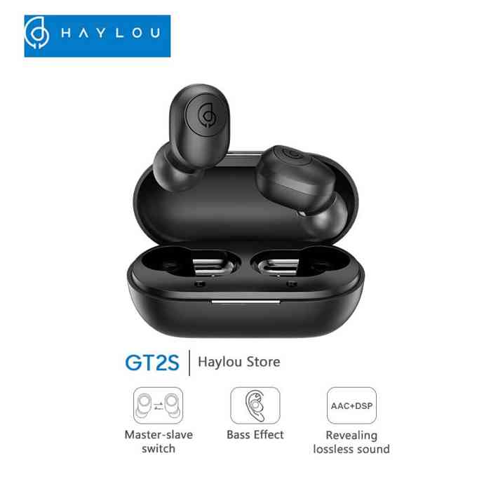 Haylou GT2S TWS Bluetooth 5.0 Earbuds Black